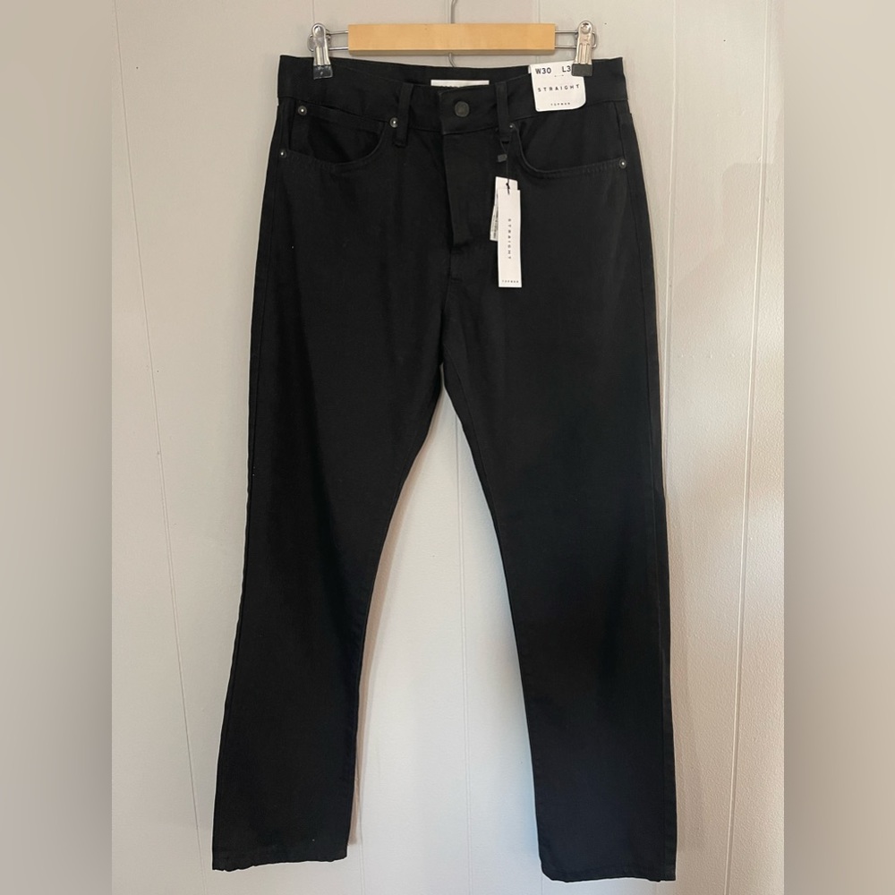 NWT TOPMAN Black jeans 30x32 Straight jeans